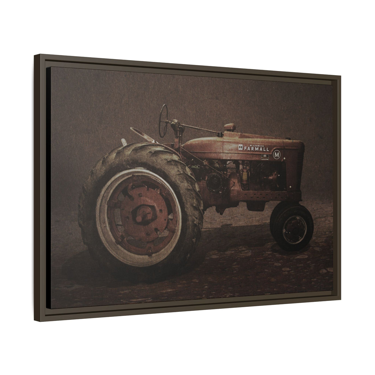 Vintage Farmall M Tractor | Framed Wall Art on Stretched Canvas