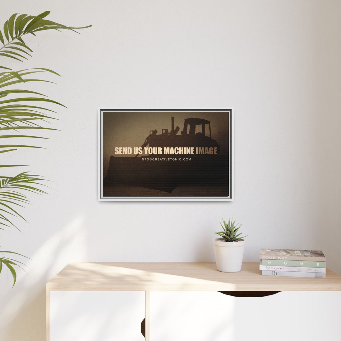 Personalized Machine Art | Framed Photo Wall Art on Canvas
