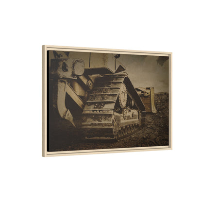 Rocky Dozer Horizon | Framed Wall Art on Stretched Canvas