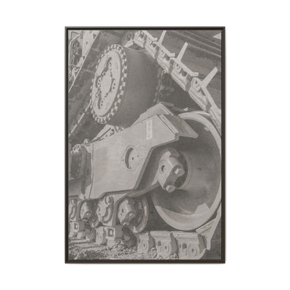 Epic D8 Dozer Triptych | Light Gray | Center Panel | Jondo | Matte Canvas Print (Framed)