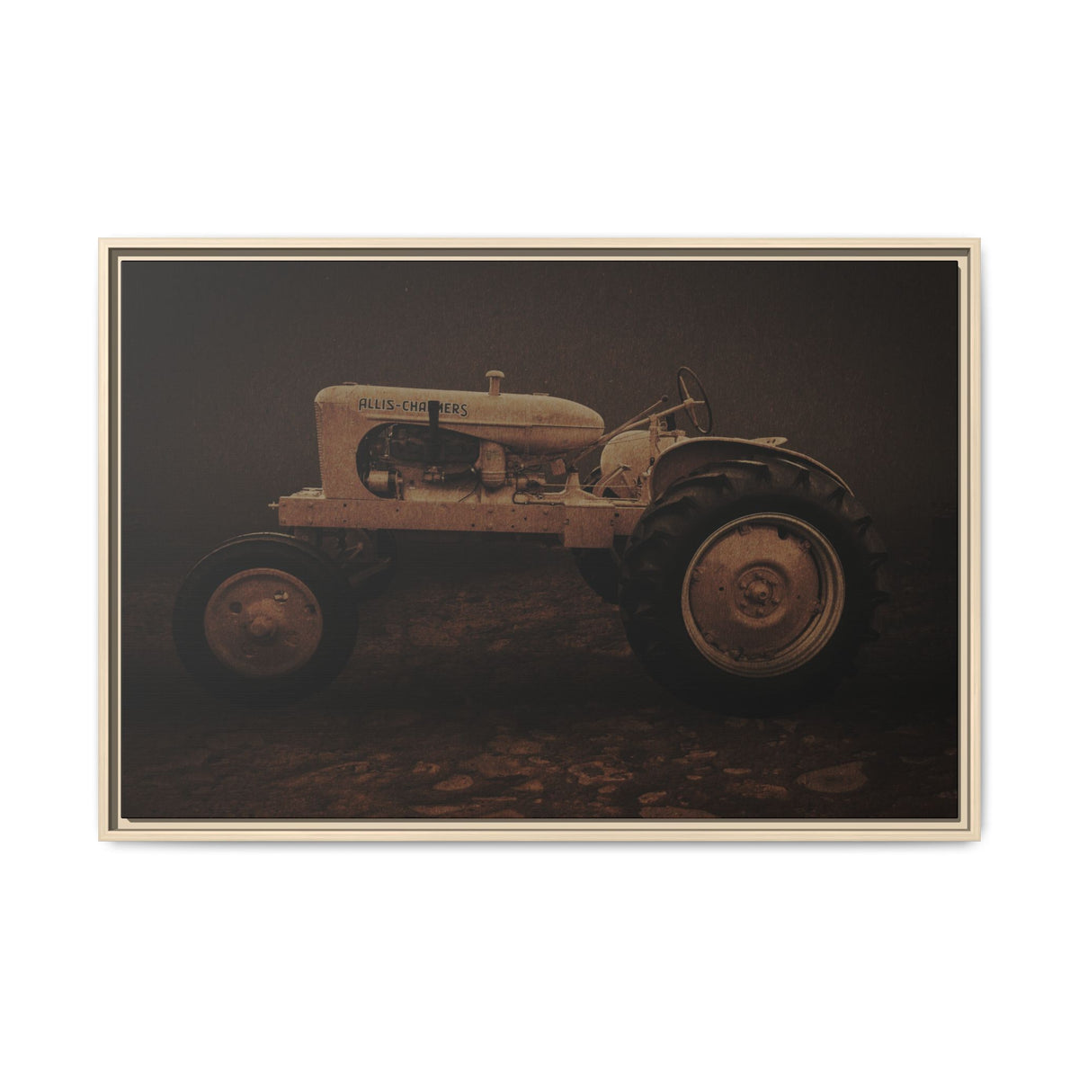 Vintage Allis Chalmers WC | Framed Wall Art on Stretched Canvas