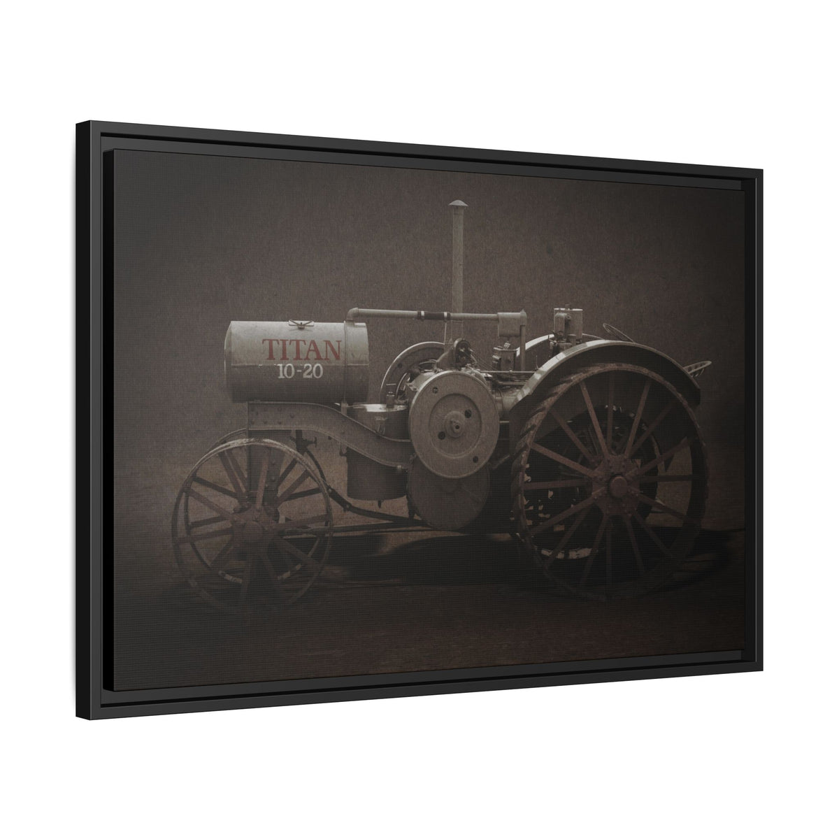 Vintage International Titan 10-20 Tractor | Framed Wall Art on Stretched Canvas