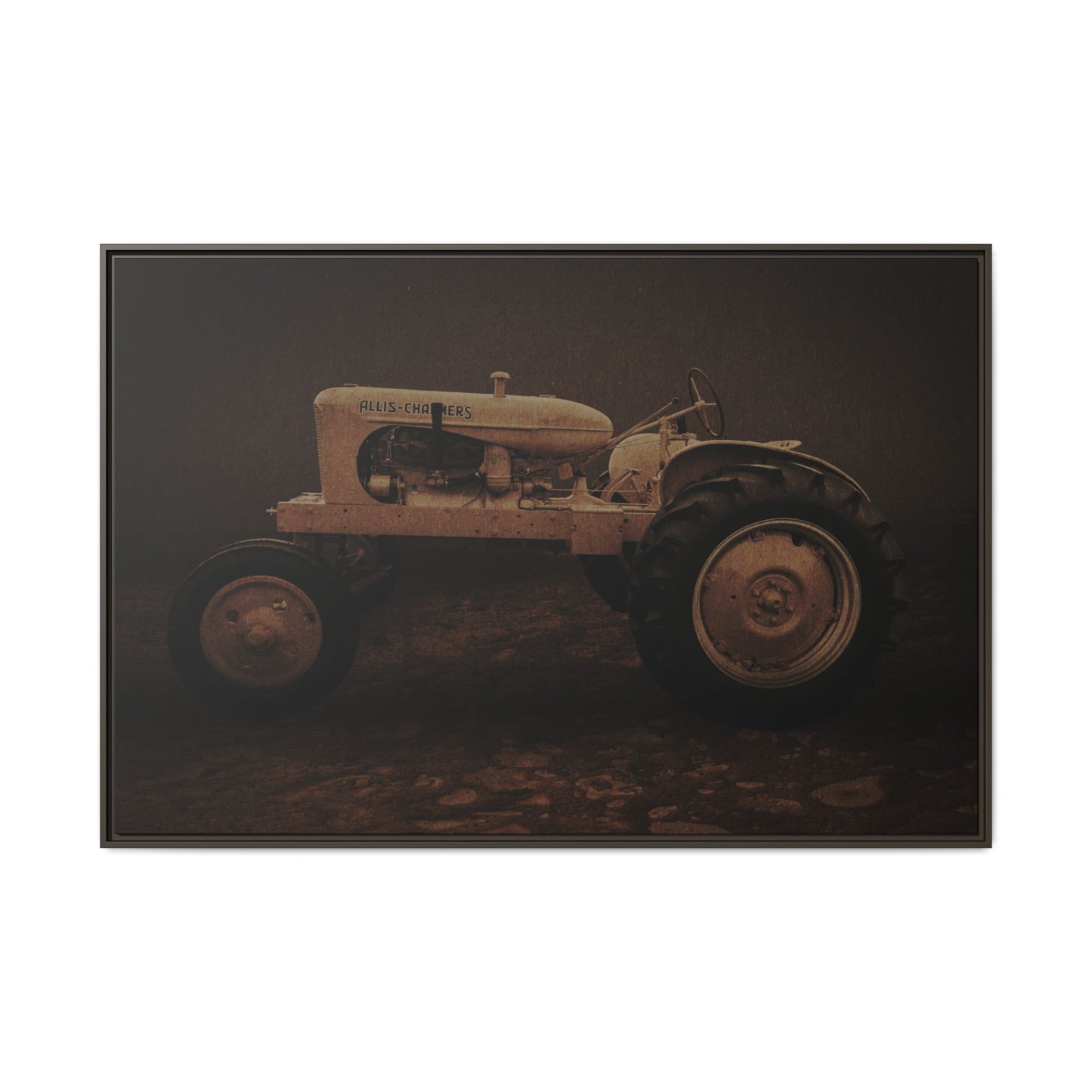 Vintage Allis Chalmers WC | Framed Wall Art on Stretched Canvas