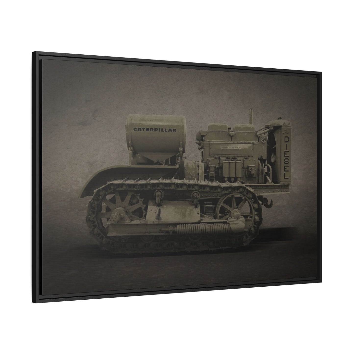 Vintage 60 'Diesel' Crawler | Framed Photo Wall Art on Canvas