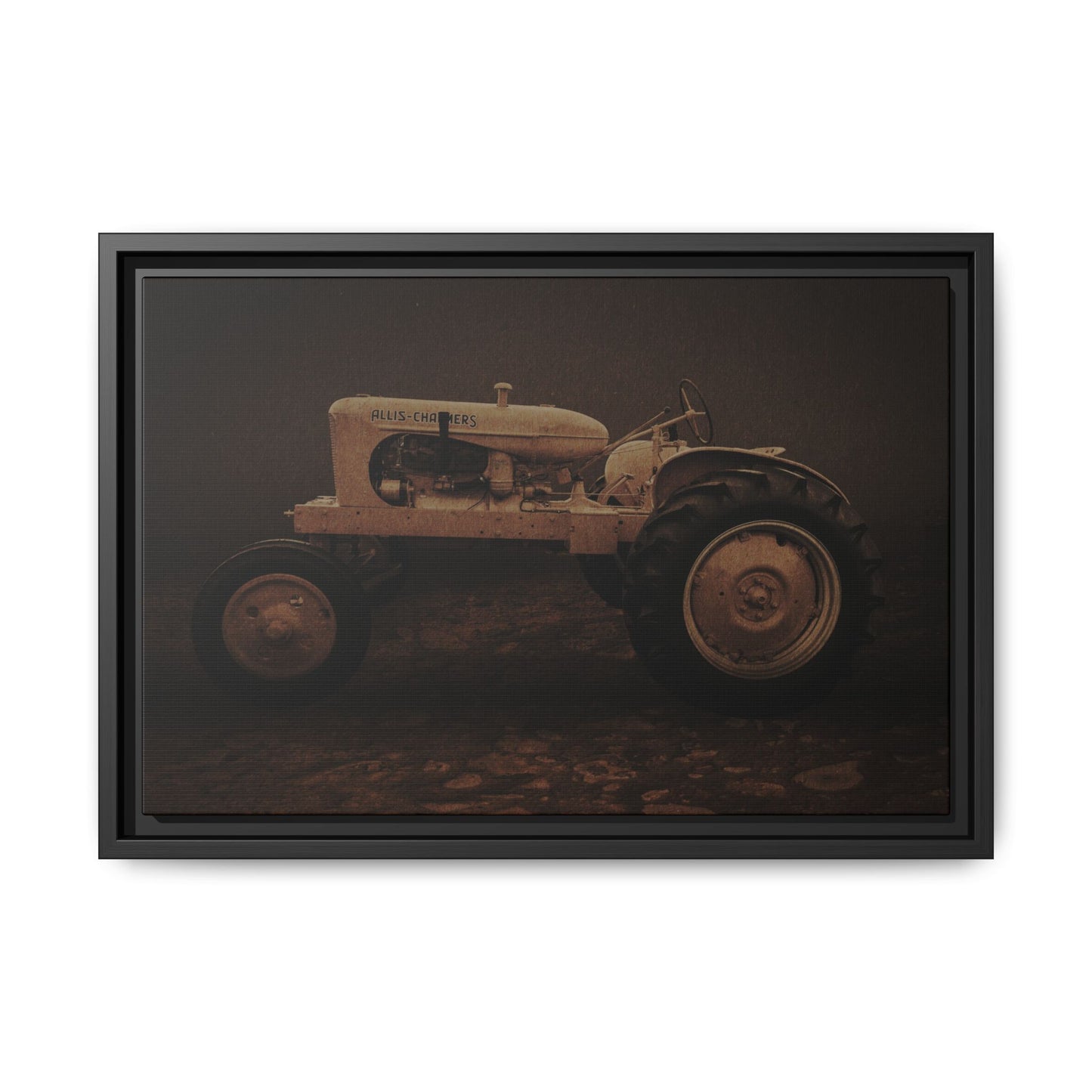 Vintage Allis Chalmers WC | Framed Wall Art on Stretched Canvas