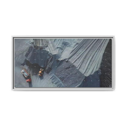 Drone Photo Job Site - Earth Moving - Photo Art on Framed Canvas