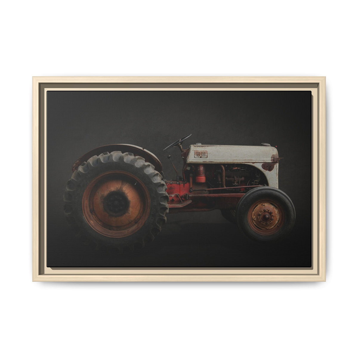 Vintage Ford 8N Tractor Photo Wall Art on Canvas