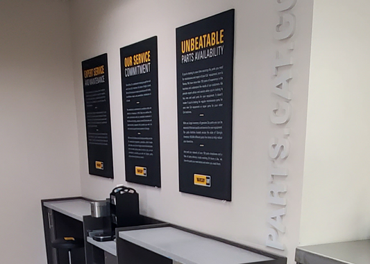 PARTS.CAT.COM Dimensional Lettering: CAT Branded