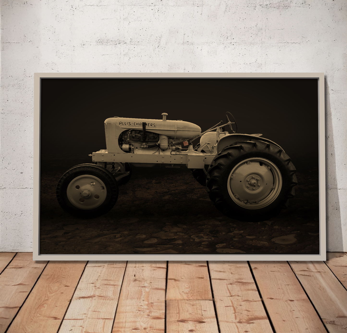 Vintage Allis Chalmers WC | Framed Wall Art on Stretched Canvas