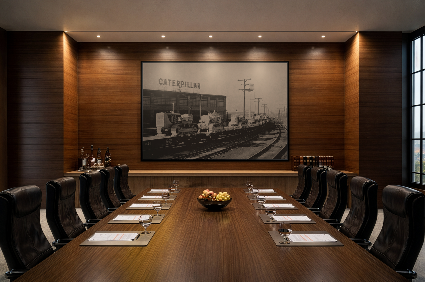 Vintage Crawler Track Assembly Line | Framed Photo Art on Matte Canvas