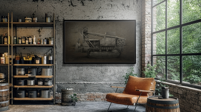 Vintage Military  D7 Diesel Ten | Photo Wall Art on Canvas