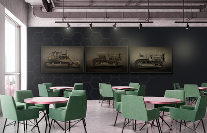 Vintage 60 'Diesel' Crawler | Framed Photo Wall Art on Canvas