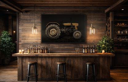 Vintage Usra Tractor Photo Wall Art on Canvas