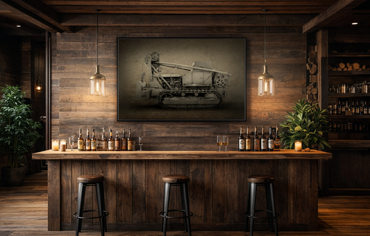 Vintage Military  D7 Diesel Ten | Photo Wall Art on Canvas
