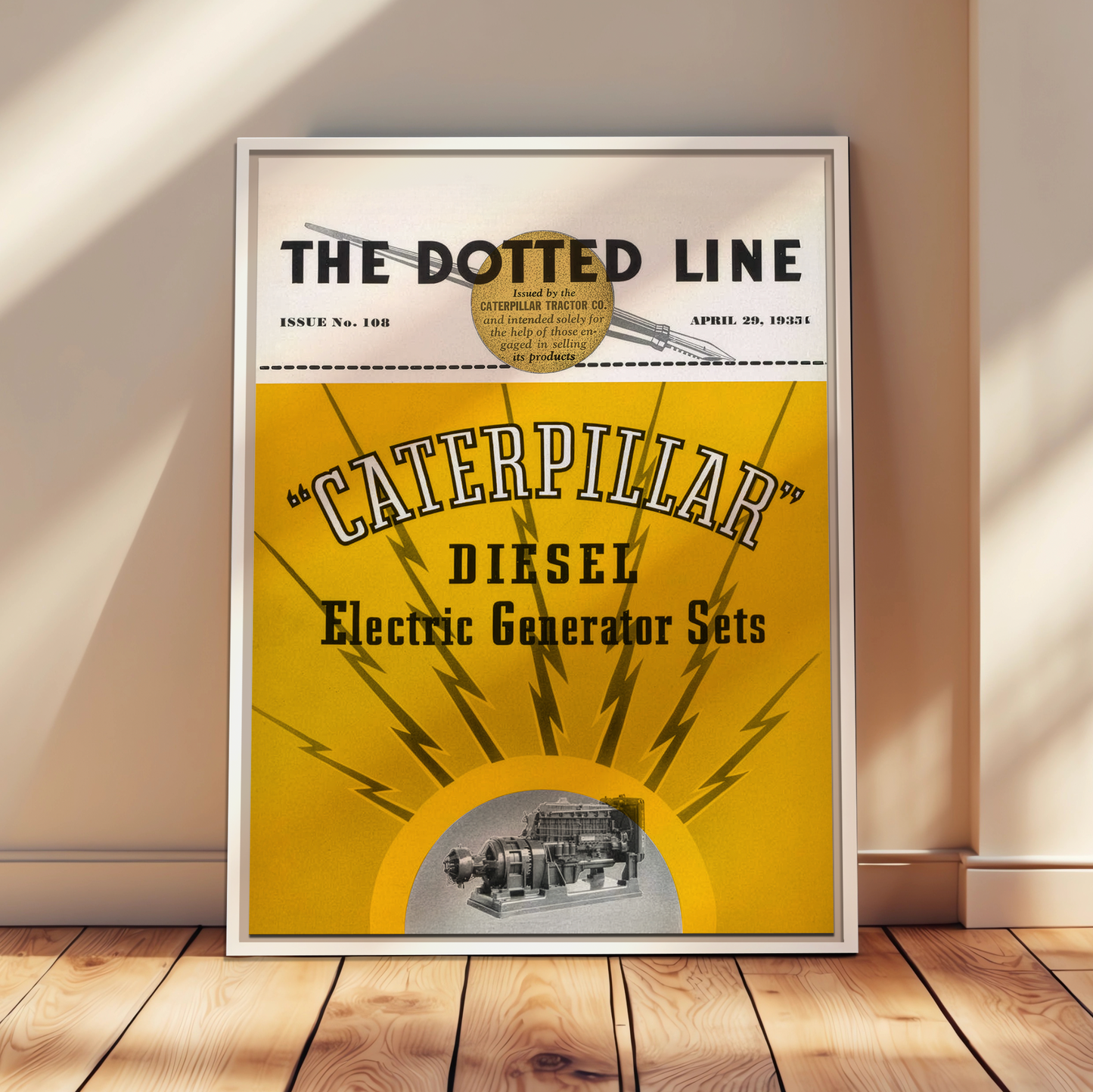 Electric Diesel Generator Sets | Matte Canvas Framed Wall Art