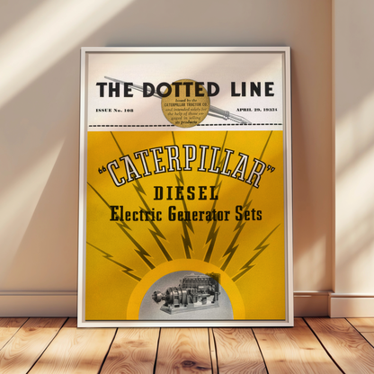 Electric Diesel Generator Sets | Matte Canvas Framed Wall Art