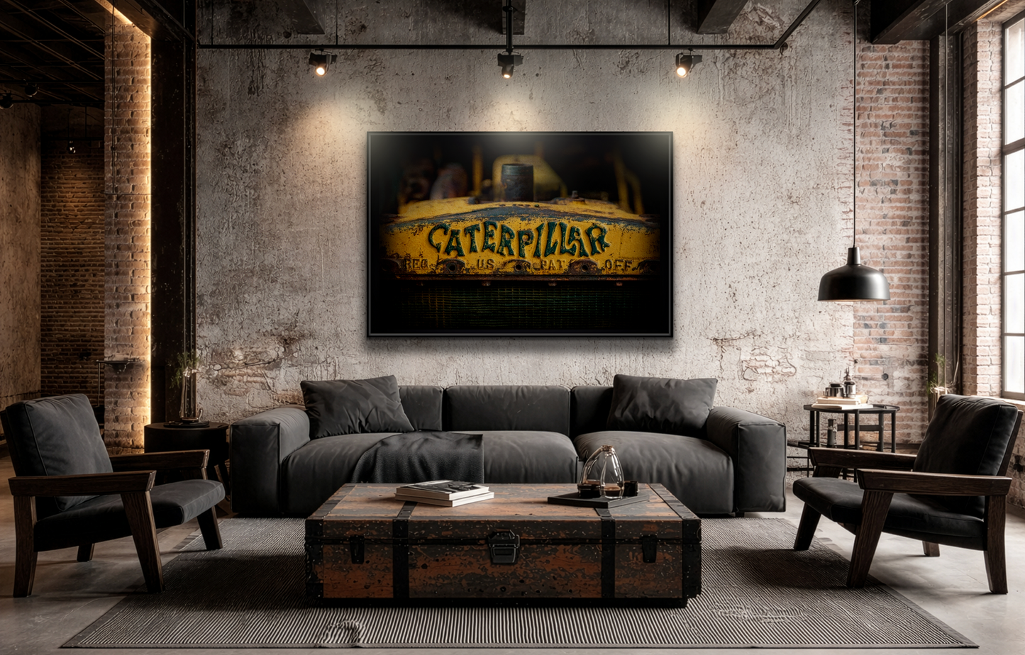 Vintage  Crawler Grill | Framed Wall Art on Stretched Canvas
