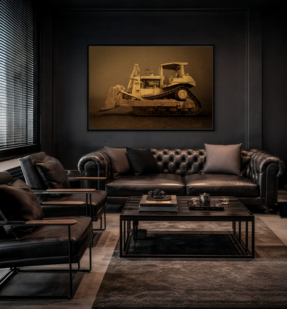 Legacy D8N Dozer Photo Wall Art on Framed Canvas | Industrial Artwork