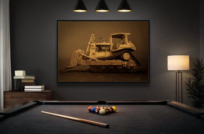 Legacy D8N Dozer Photo Wall Art on Framed Canvas | Industrial Artwork