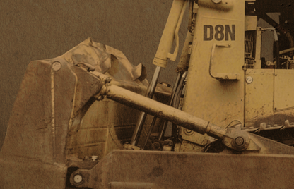 Legacy D8N Dozer Photo Wall Art on Framed Canvas | Industrial Artwork
