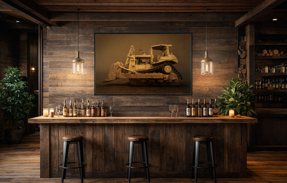 Legacy D8N Dozer Photo Wall Art on Framed Canvas | Industrial Artwork