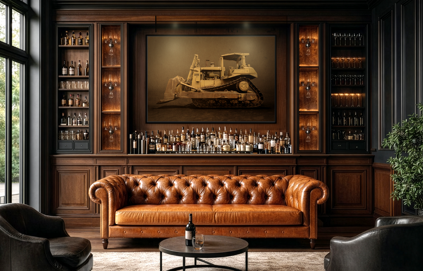Legacy D8N Dozer Photo Wall Art on Framed Canvas | Industrial Artwork