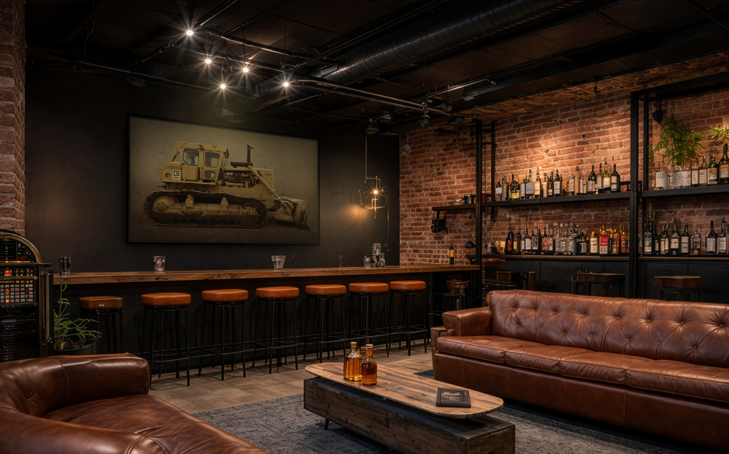 Classic D9H Dozer Photo Wall Art on Framed Canvas | Industrial Artwork