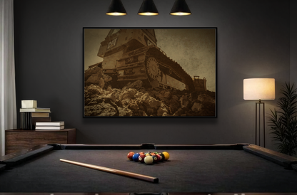 D5K2 Top of the Hill Dozer  | Photo Art on Framed Canvas