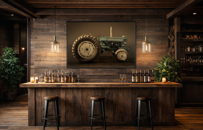 Classic Ford 7000 Tractor Photo Wall Art | Framed Stretched Canvas