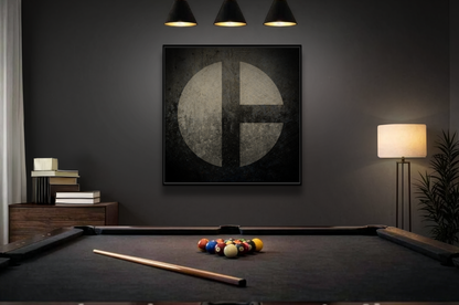 C Moon Graphic Art | Stretched Canvas (no decorative frame)