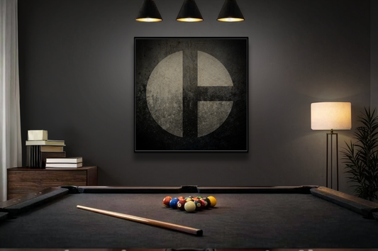 C Moon Graphic Art | Stretched Canvas (no decorative frame)
