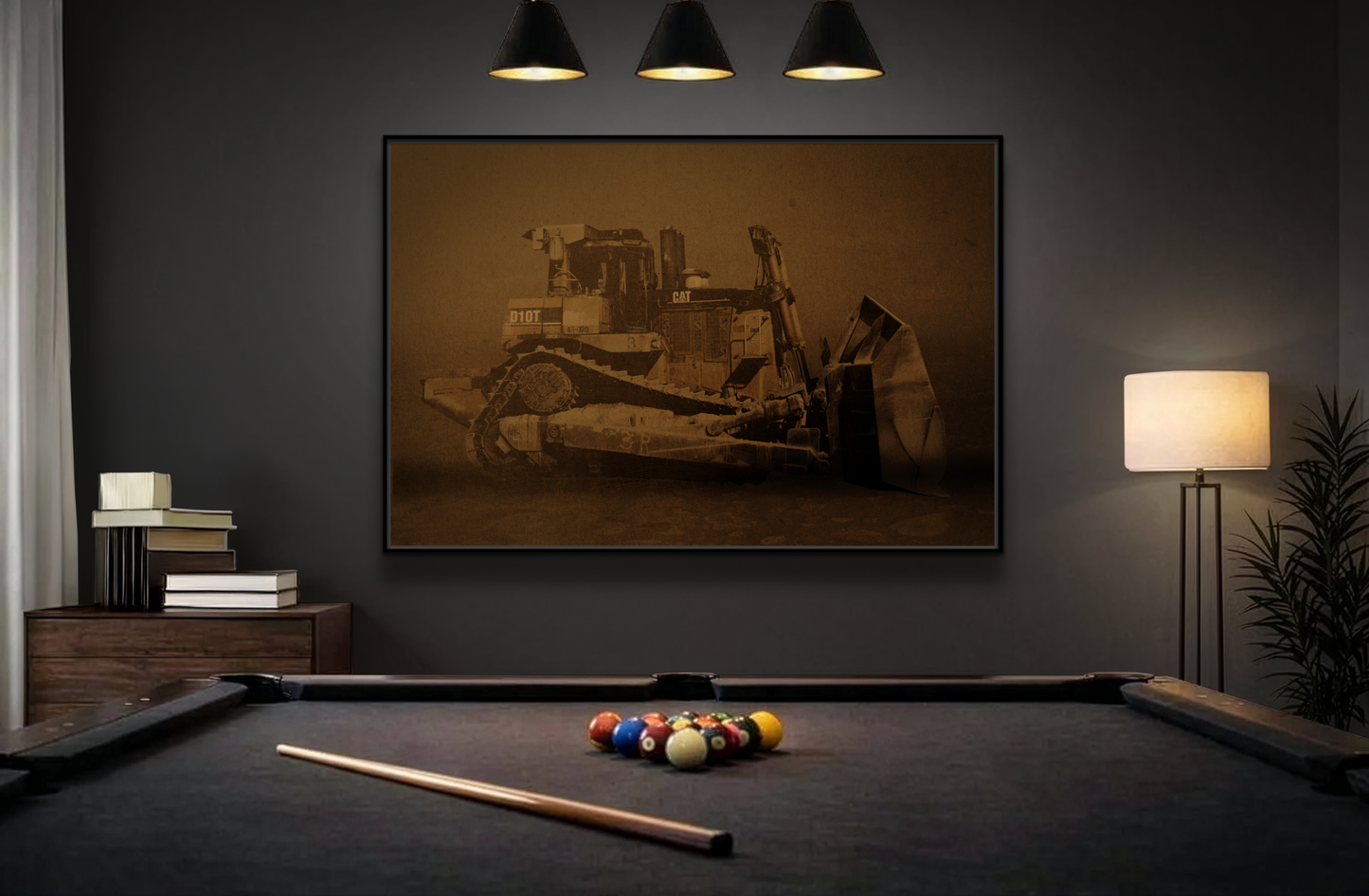Classic Crawler D10T Photo Wall Art on Canvas