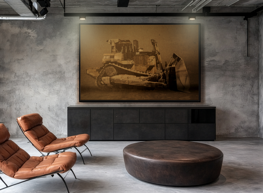Classic Crawler D10T Photo Wall Art on Canvas