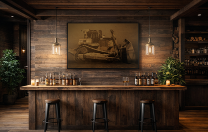 Classic Crawler D10T Photo Wall Art on Canvas