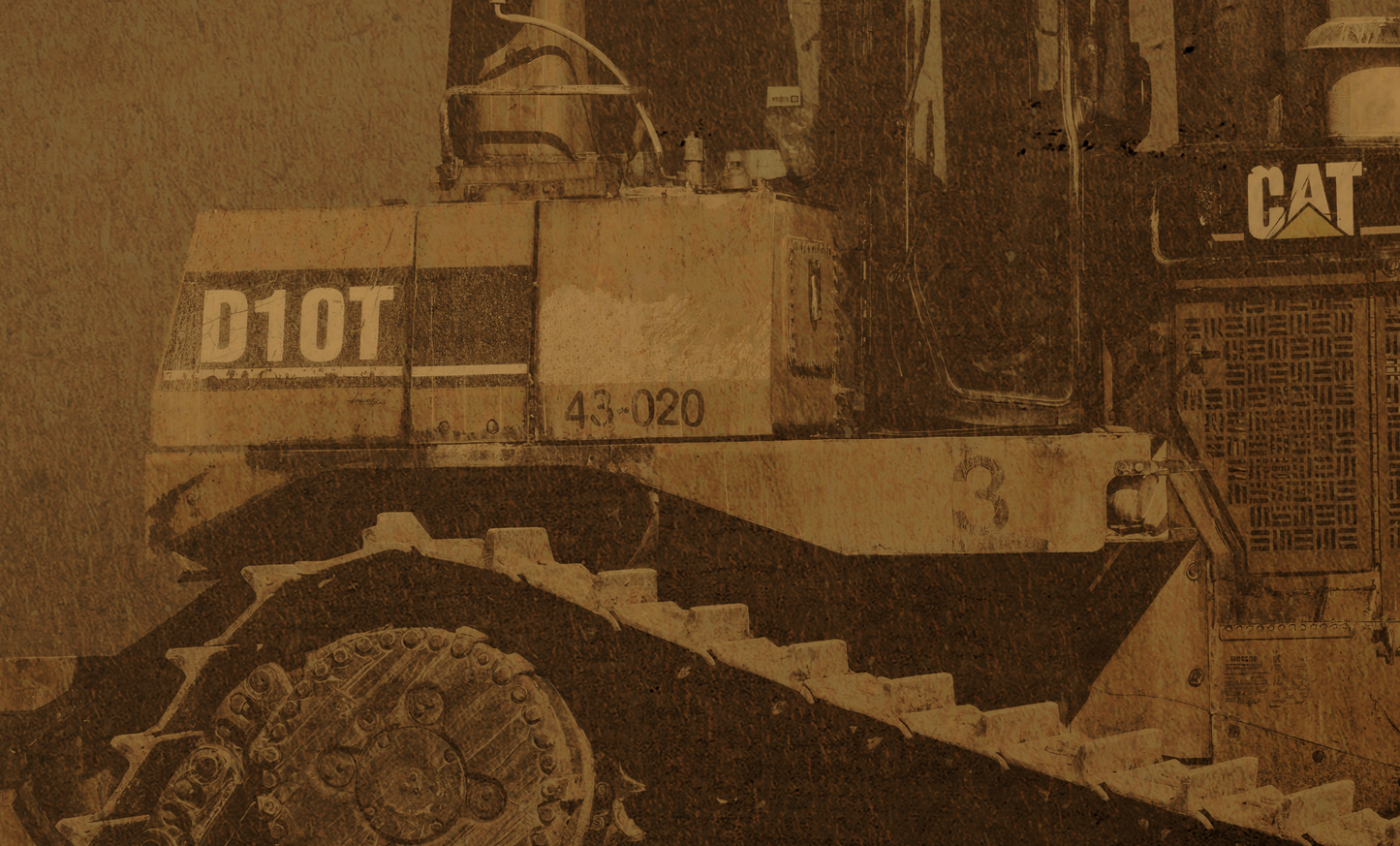 Classic Crawler D10T Photo Wall Art on Canvas