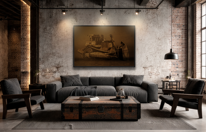 Classic Crawler D10T Photo Wall Art on Canvas