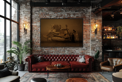 Classic Crawler D10T Photo Wall Art on Canvas