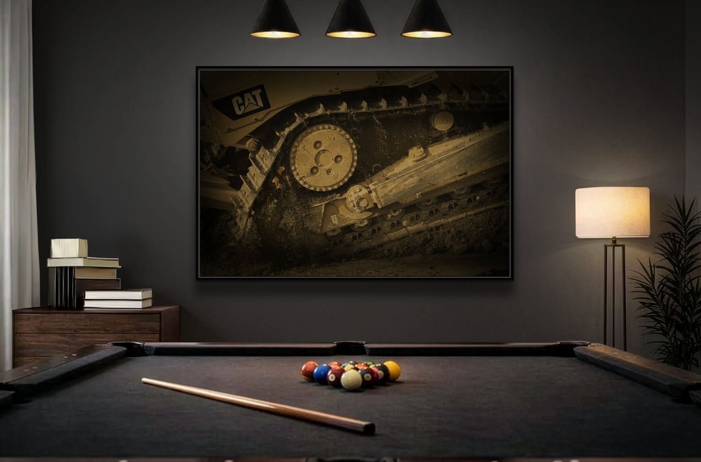 Dozer Track Detail | Photo Art on Framed Canvas