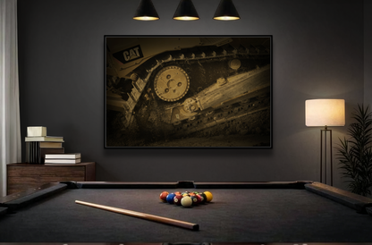 Dozer Track Detail | Photo Art on Framed Canvas