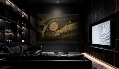 Dozer Track Detail | Photo Art on Framed Canvas