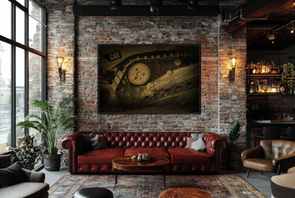 Dozer Track Detail | Photo Art on Framed Canvas