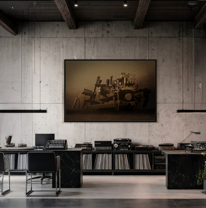 Classic D10Z Dozer | Framed Wall Art on Stretched Canvas