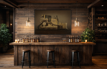 D8 Classic 90's Dozer | Framed Wall Art on Stretched Canvas
