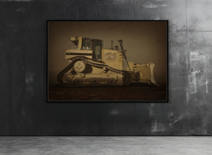 D8 Classic 90's Dozer | Framed Wall Art on Stretched Canvas