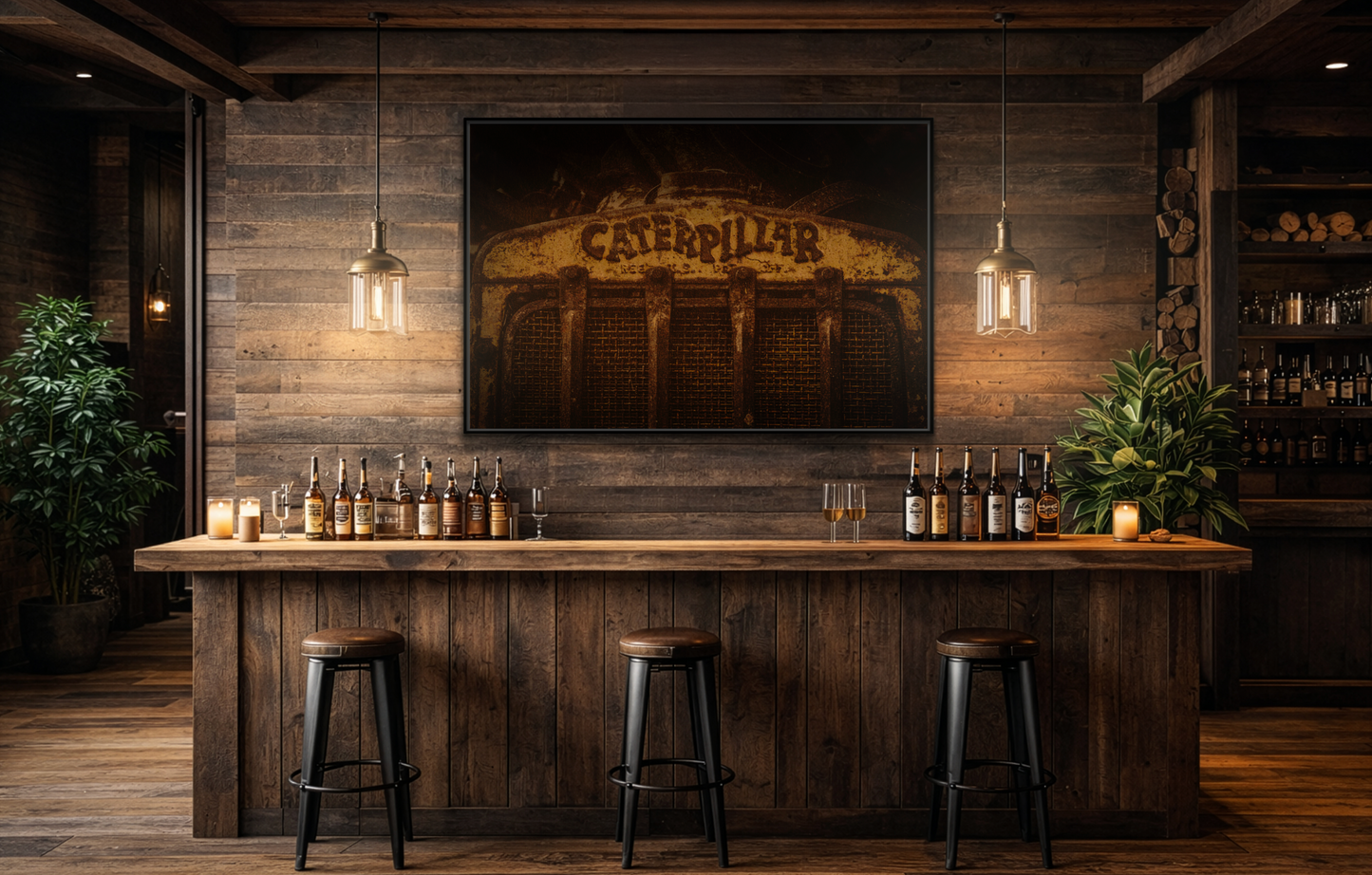 Weathered & Worn Vintage Crawler Grill | Framed Wall Art on Stretched Canvas