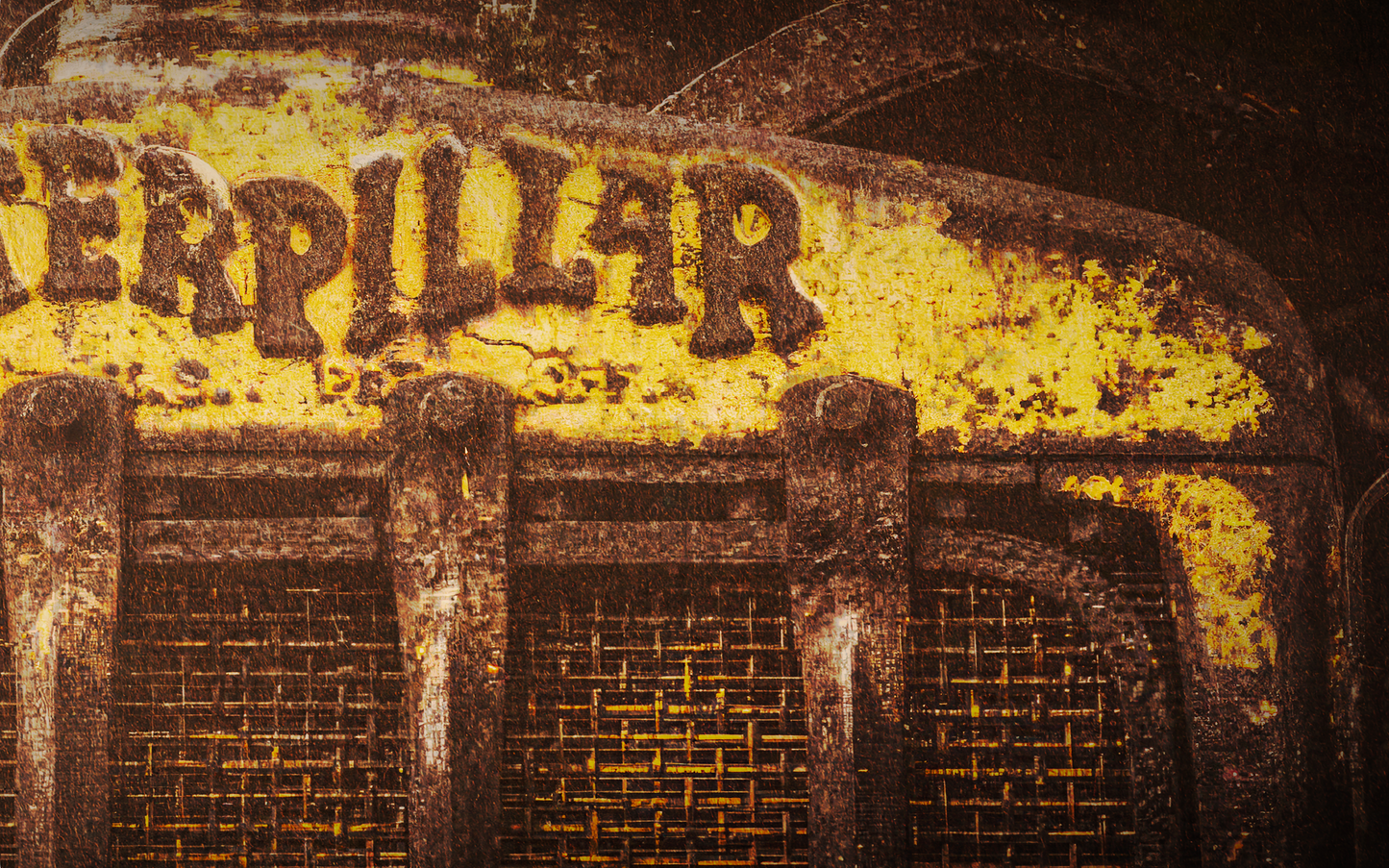 Weathered & Worn Vintage Crawler Grill | Framed Wall Art on Stretched Canvas