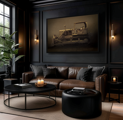 Classic D7 Dozer | Framed Wall Art on Stretched Canvas