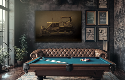 Classic D7 Dozer | Framed Wall Art on Stretched Canvas