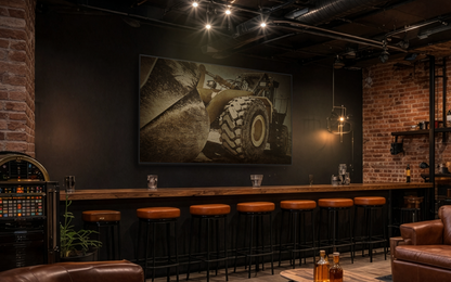 Big Bucket Loader | Framed Wall Art on Stretched Canvas