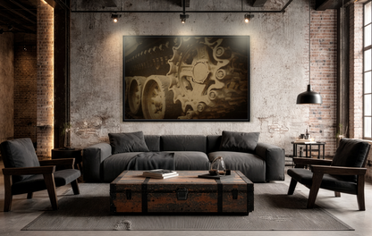 Weathered Crawler CloseUp | Framed Wall Art on Stretched Canvas